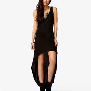 Forever 21 Simple Black high low Dress